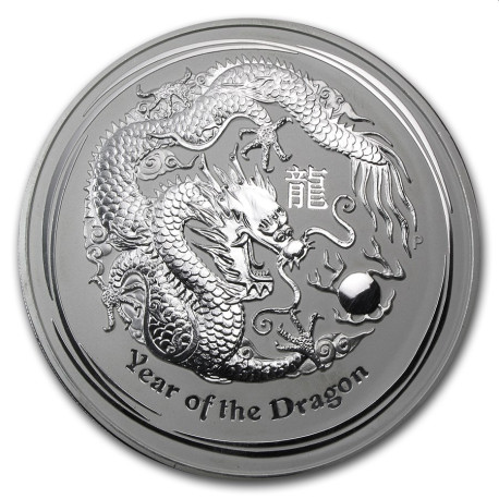 1/2 oz silver DRAGON 2012