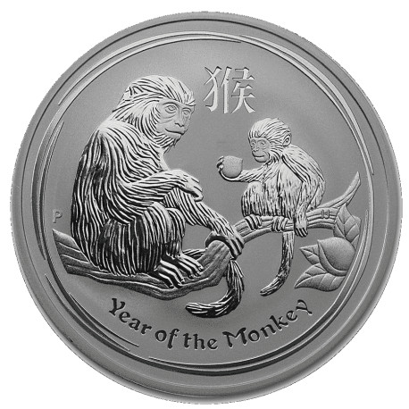 1 oz SILVER LUNAR MONKEY 2016