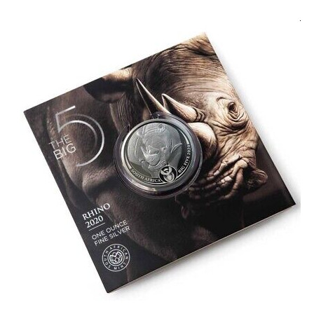 1 oz silver SAM BIG FIVE RHINO 2020 Rand 5 