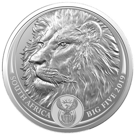 1 oz silver SAM BIG FIVE LION 2019 