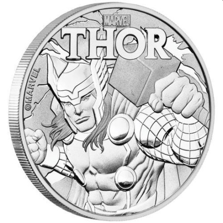 Perth Mint 1 oz silver 2018 MARVEL THOR $1