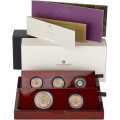UK 5-Coin Gold Proof Sovereign Set 2022 Royal Coat of Arms