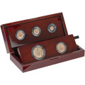UK 5-Coin Gold Proof Sovereign Set 2022 Royal Coat of Arms