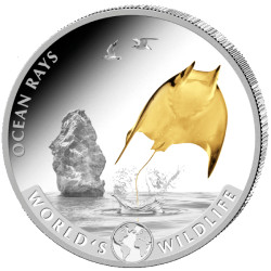 Wildlife 1 oz silver The RAY 2023 Congo 20 Fr Gilded