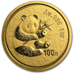 1 oz gold PANDA 2000 bu Yuan 100