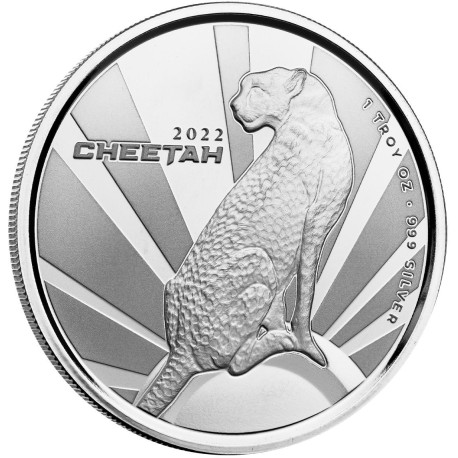  1 oz silver Cameroon CHEETAH 2019