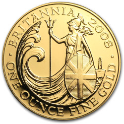 GOLD 1 oz GOLD BRITANNIA 2008 £100 bu