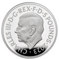 UK 1 oz silver 2023 £2 THE BRITANNIA CHARLES III PROOF Box + Coa