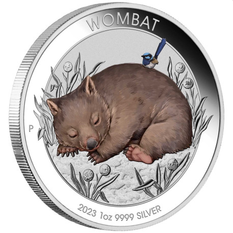 PM 1 oz silver WOMBAT 2023 $1