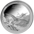 1 oz silver Prehistoric Life DUNKLEOSAURUS 2023 bu 20FR