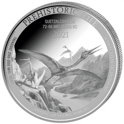 1 oz silver Prehistoric Life DUNKLEOSAURUS 2023 bu 20FR