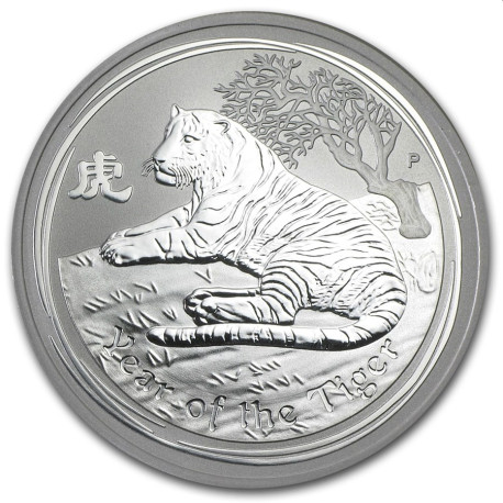 1 oz silver LUNAR TIGER 2010