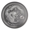 PM 1 oz silver DRAGON 2012 $1 bu