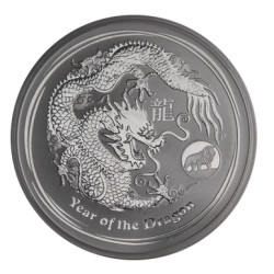PM 1 oz silver DRAGON 2012 $1 bu