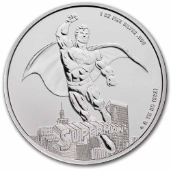 DC Comics 1 oz silver SUPERMAN 2023 $5 bu Samoa