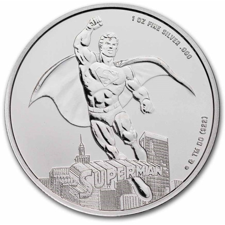 DC Comics 1 oz silver SUPERMAN 2023 $5 bu Samoa