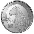 1 oz silver 5 CEDIS Ghana LEOPARD 2021 BU
