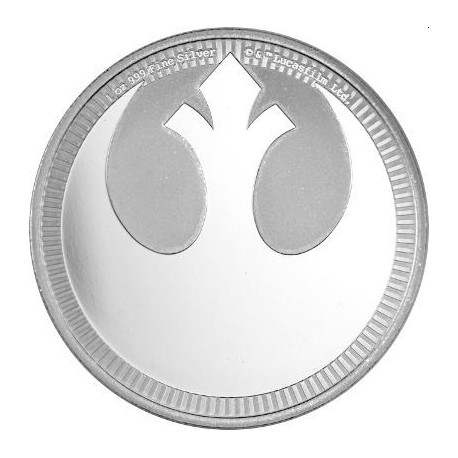 1 oz silver STAR WARS 2021 The REBELL ALLIANCE $2 BU
