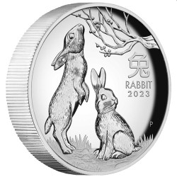 Australian Lunar Series III 2023 Year of the Rabbit 1oz Silver Proof Coin