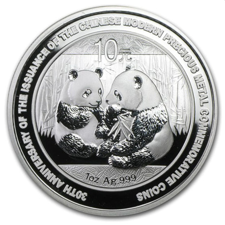 1 oz silver PANDA 2009 Anniversary