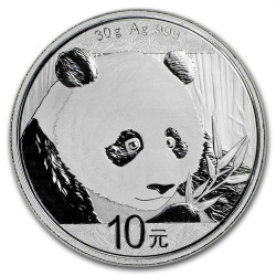 30 GR SILVER PANDA 2018 zilver 10 Y