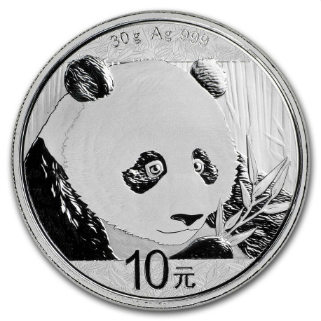 30 GR SILVER PANDA 2018 Yuan 10