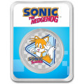 1 oz silver 35th Anniversary SONIC TAILS $2 BU COLOURED