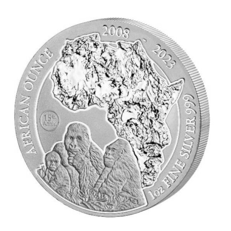 1 oz SILVER RWANDA PELICAN 2022 CFA 50 in capsule