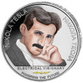 1 oz silver NIKOLA TESLA 2023 The Secret of the Univers coloured