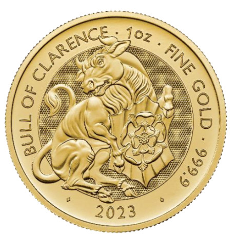 UK 1 oz gold TUDOR BEASTS 2022 YALE OF BEAUFORT £100 bu