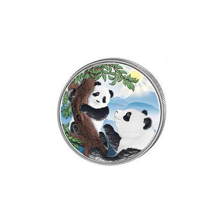 China 30 GR silver PANDA 2021 COLOURED Y10