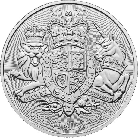 U.K. 1 oz silver The ROYAL ARMS 2022 £2