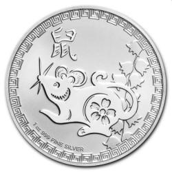 1 oz silver RAT NIUE 2020 $2 BU