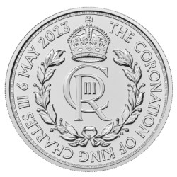UK 1 oz silver CORONATION 2023 £2 BU King Charles 
