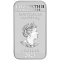 Perth Mint 1 oz silver RECTANGLE DRAGON $1 BAR 2023