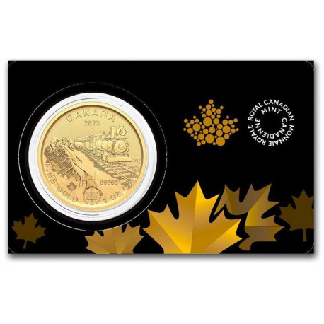 Canada Gold Klondike Gold Rush 1 oz 2023 in essay card $200 Passage for gold