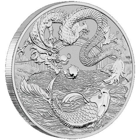 PM 1 oz silver PHOENIX 2022 $1 bu CHINESE MYTHS & LEGENDS