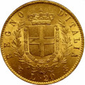 ITALY GOLD 20LIRE UMBERTO 