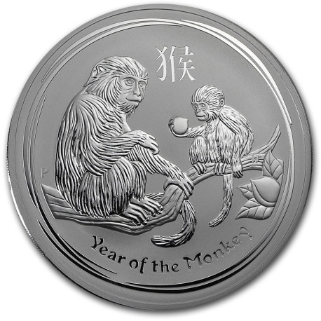 1 kilo silver Lunar 2 MONKEY 2016 $30 bu