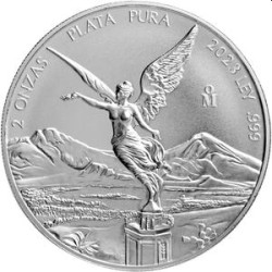 MEXICO 2 oz silver LIBERTAD 2023 BU