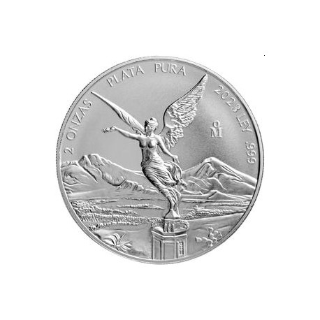MEXICO 2 oz silver LIBERTAD 2023 BU