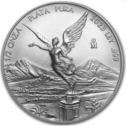 MEXICO 1/2 oz silver LIBERTAD 2023 bu