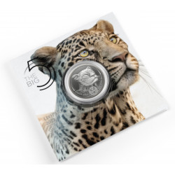 South Africa 2 x 1 oz silver SAM BIG FIVE LEOPARD 2020 PROOF Rand 5 
