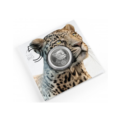 South Africa 2 x 1 oz silver SAM BIG FIVE LEOPARD 2020 PROOF Rand 5 