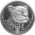 South Africa 2 x 1 oz silver SAM BIG FIVE LEOPARD 2020 PROOF Rand 5 