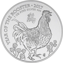 1 oz silver UK ROOSTER 2017