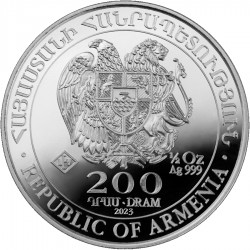 1/2 oz silver NOAH'S ARK bu 200 Dram