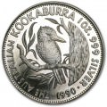 1 oz silver KOOKABURRA 1990 PROOF