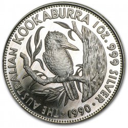 1 oz silver KOOKABURRA 1990 PROOF