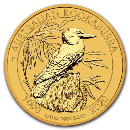 PM 1/10 oz gold KOOKABURRA 2020 $15 Anniversary